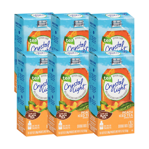 Crystal Light Peach Iced Tea 6 Pack (19.8g per Box)
