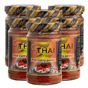 Thai Heritage Red Curry Paste 6 Pack (220ml per pack)