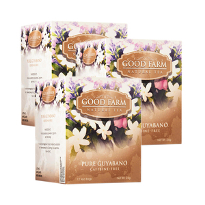 Good Farm Pure Guyabano Natural Tea 3 Pack (12x2g per Box)