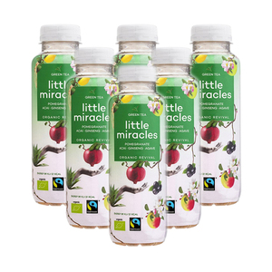 Little Miracles Pomegranate Green Tea 6 Pack (330ml per Bottle)