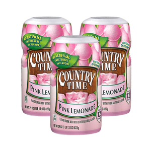 Country Time Pink Lemonade Drink Mix 3 Pack (822g per Canister)