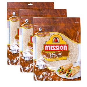 Mission Wraps Whole Wheat 3 Pack (270g per pack)