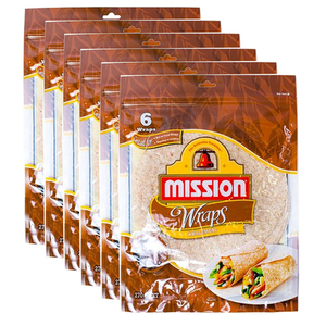 Mission Wraps Whole Wheat 6 Pack (270g per pack)