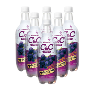 C&C Grape Sparkling Drink 6 Pack (500ml per Bottle)