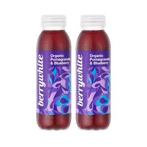 Berrywhite Pomegranate & Blueberry Still Drink 2 Pack (330ml per Bottle)