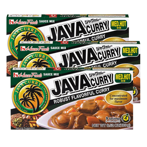 House Foods Java Curry Medium Hot 3 Pack (185g per pack)