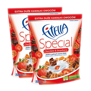 Gellwe Fitella Special Chocolate & Strawberry 2 Pack (225g per Pack)