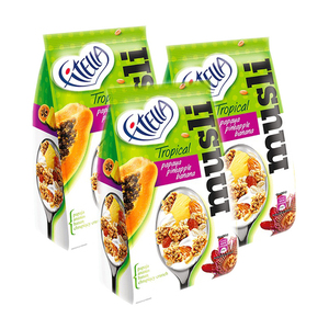 Gellwe Fitella Tropical Musli 3 Pack (300g per Pack)