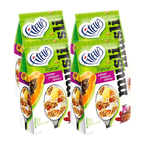 Gellwe Fitella Tropical Musli 4 Pack (300g per Pack)