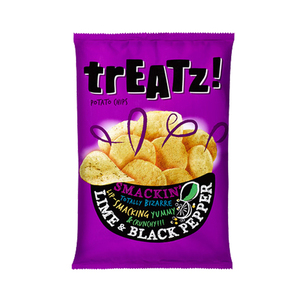 Treatz! Smackin' Lime & Black Pepper Potato Chips 150g