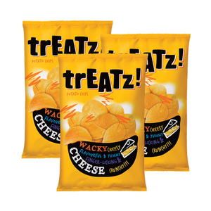 Treatz! Wacky Cheese Potato Chips 3 Pack (150g per Pack)