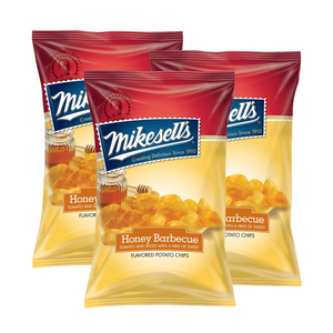 Mikesell's Honey Barbecue Potato Chips 3 Pack (284g per Pack)