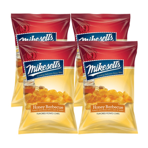 Mikesell's Honey Barbecue Potato Chips 4 Pack (284g per Pack)