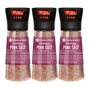 Member's Mark Himalayan Pink Salt Grinder 3 Pack (298g per pack)