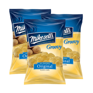 Mikesell's Original Groovy Potato Chips 3 Pack (284g per Pack)