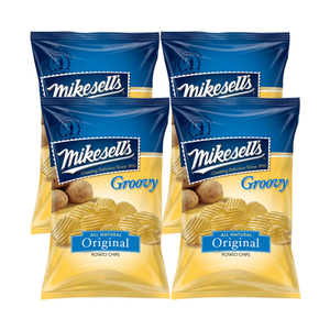 Mikesell's Original Groovy Potato Chips 4 Pack (284g per Pack)