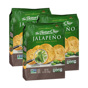 The Better Chip Jalapeno Whole Grain Chips 3 Pack (181g per Pack)