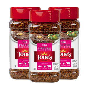 Tone's Six Pepper Blend 3 Pack (206g per pack)