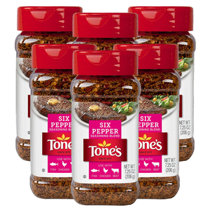 Tone's Six Pepper Blend 6 Pack (206g per pack)