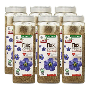Badia Organic Ground Flax Seed 6 Pack (454g per pack)