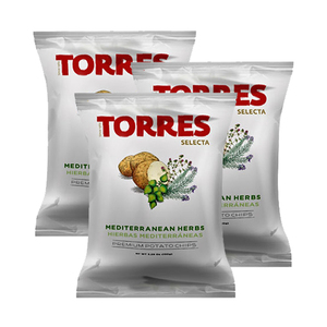 Torres Selecta Mediterranean Herbs Potato Chips 3 Pack (150g per Pack)