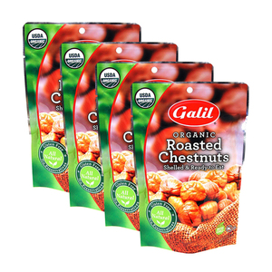 Galil Organic Roasted Chestnuts 4 Pack (567g per Pack)