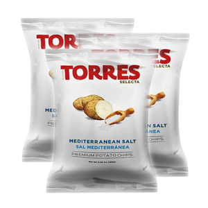 Torres Selecta Mediterranean Salt Potato Chips 3 Pack (150g per Pack)
