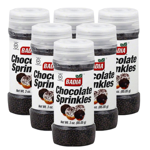 Badia Chocolate Sprinkles 6 Pack (85g per pack)