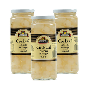 Molinera Cocktail Onions in Vinegar 3 Pack (340g per Bottle)