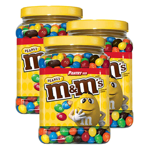 M&M's Peanut Pantry Size 3 Pack (1.7kg per pack)