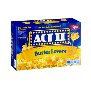 Act II Butter Lovers Popcorn 3x78g