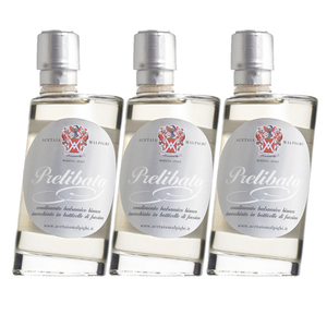Malpighi White Balsamic Vinegar Prelibato 3 Pack (200ml per pack)
