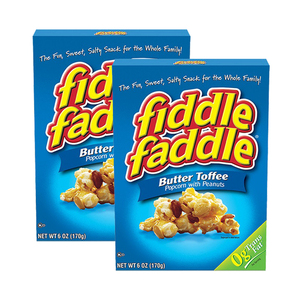 Fiddle Faddle Butter Toffee Popcorn with Peanuts 2 Pack (170g per Box)