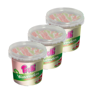 Trolli Watermelon Slices Gummi Candy 3 Pack (175g per Tub)