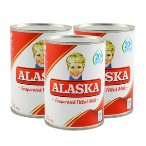 Alaska Evaporated filled Milk 3 Pack (370ml per pack)