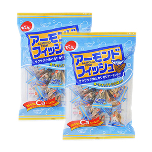 Denroku Almond Fish Snack 2 Pack (80g per Pack)