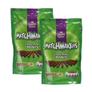 Quality Street Matchmakers Cool Mint Minis 2 Pack (108g per Pack)