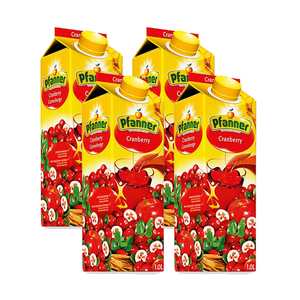 Pfanner Cranberry Fruit Juice 4 Pack (1L per Pack)