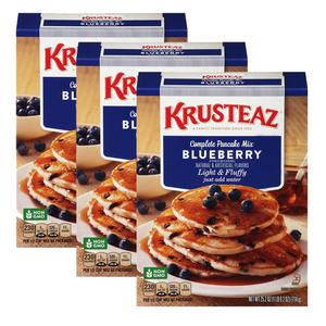 Krusteaz Complete Pancake Mix Blueberry 3 Pack (715g per pack)