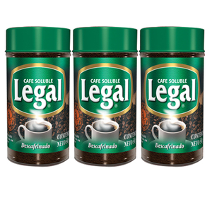 Legal Cafe Ground Decaf Coffee 3 Pack (180g per pack)