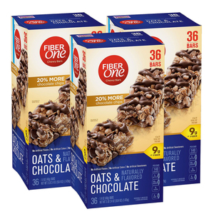 Fiber One Oats and Chocolate Chewy Bars 3 Pack (1.42kg per pack)