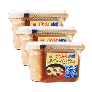 Hanamaruki Dashi Type Soybean Paste 3 Pack (500g per Tub)