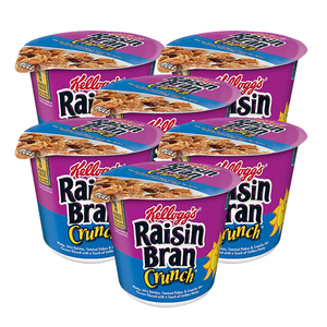 Kellogg's Raisin Bran Cereal In a Cup 6 Pack (79.3g per pack)
