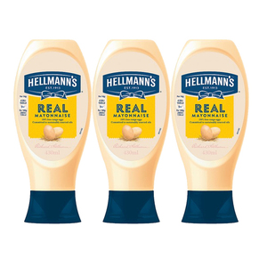 Hellmann's Real Squeezy Mayonnaise 3 Pack (430ml per pack)