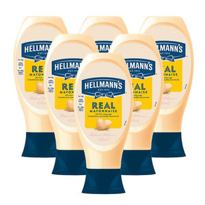 Hellmann's Real Squeezy Mayonnaise 6 Pack (430ml per pack)