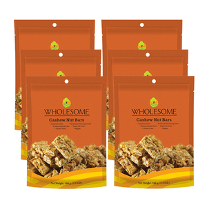Wholesome Cashew Nut Bars 6 Pack (100g per Pack)