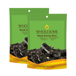 Wholesome Black Sesame Bars 2 Pack (150g per Pack)