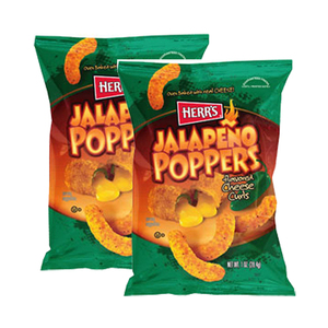 Herr's Jalepeno Poppers Cheese Curls 2 Pack (198g per Pack)