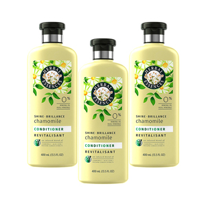 Herbal Essences Shine Brillance Chamomile Conditioner 3 Pack (400ml per Bottle)
