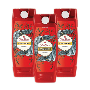 Old Spice Wild Collection Hawkridge Body Wash 3 Pack (473ml per Bottle)
